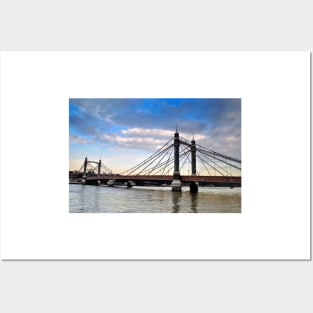 Albert Bridge River Thames London Posters and Art